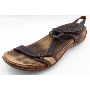 Naturalizer Gladiator Brown Leather Women Shoes Size‎ 8.5 Medium